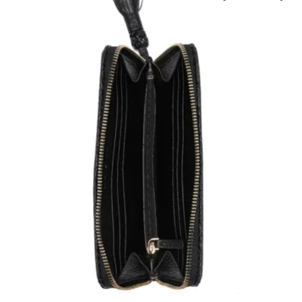 ⚠️LAST 1⚠️ Tory Burch Taylor Zip LG Wallet Black - Picture 8 of 10